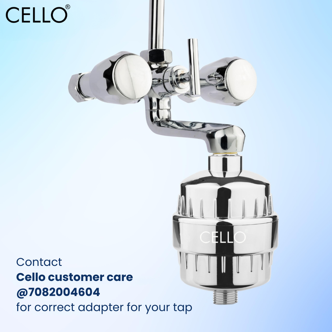 Cello Tap & Shower Filter for Hard Water – 20 Stage Filtration System ...