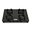 CELLO Granito Black Gas Cooktop, Dual Shade Toughened Glass, ISI Certified Glass Automatic Gas Stove