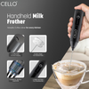 Cello Milk Frother – Rechargeable Handheld Coffee Frother & Beater for Cold Coffee, Lattes, and More
